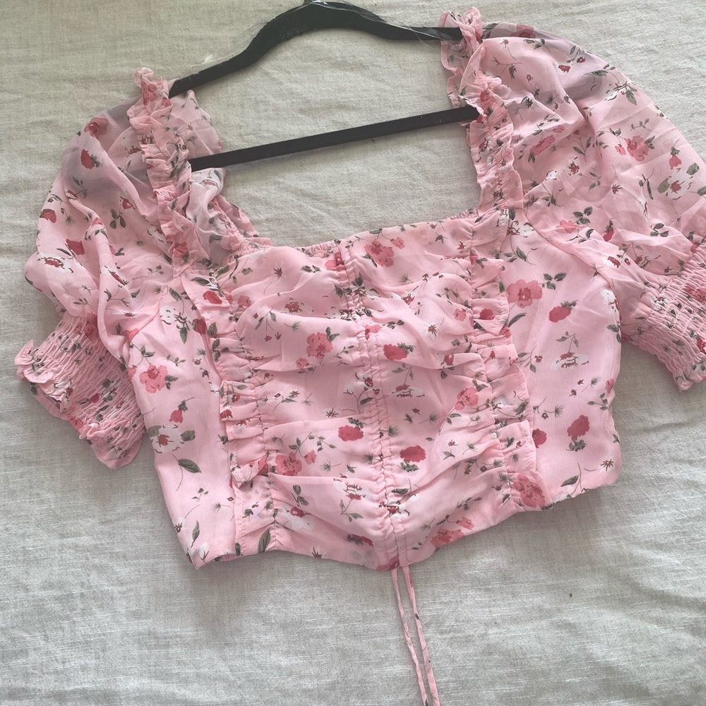 Floral crop top